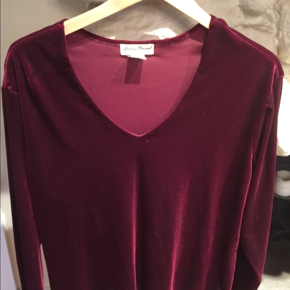 Eddie Bauer velour top